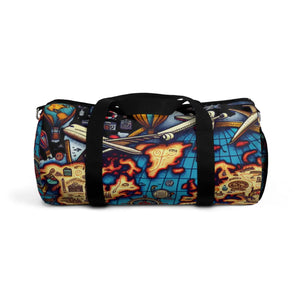 World Map Duffel Bag - Polyester Oxford Canvas - Dipaliz - Bags