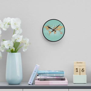 World Map Acrylic Wall Clock – Living Room - Dipaliz - Clocks