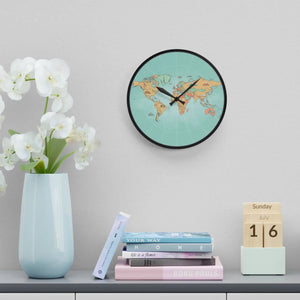 World Map Acrylic Wall Clock – Living Room - Dipaliz - Clocks