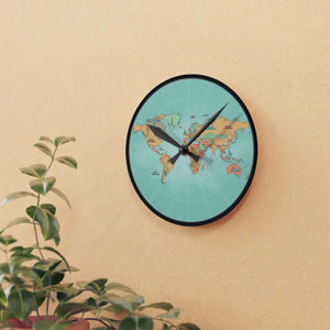 World Map Acrylic Wall Clock – Living Room - Dipaliz - Clocks