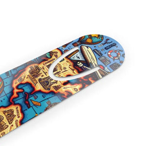 World Map Aluminum Bookmark - Elegant White Design - Dipaliz - one Size / Bookmarks