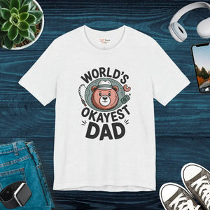 Okayest Dad Tee - Funny Shirt Casual Comfort - Dipaliz - T-shirts