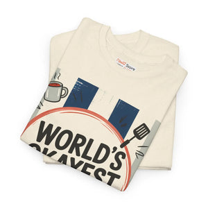 Humorous Okayest Dad Unisex Heavy Cotton Tee Father Gift - Dipaliz - T-shirts