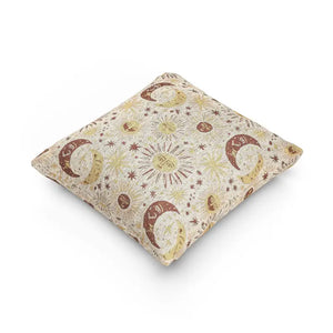 Woven Pillow - Boho Celestial Moon Sun Decorative Throw - Dipaliz - Artwork / 17’’ × 18’’ - Pillows