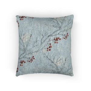 Vintage Floral Woven Pillow - Artisan Decor - Dipaliz - Artwork / 17’’ × 18’’ - Throw Pillows