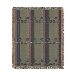 Woven Throw Blanket, Colorblock Striped Pattern Cozy Home Decor - Blankets
