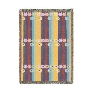 Narrow cream strip between wider colour fields on the DipaliZ woven throw