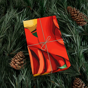 Gift Wrap Papers Red Roses Fashion Bold Design - Dipaliz - Wrapping Paper