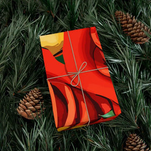 Gift Wrap Papers Red Roses Fashion Bold Design - Dipaliz - Wrapping Paper