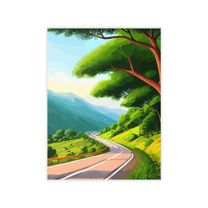 Road Lined Wall Decals - Durable Polyester Urban Art - Dipaliz - 18’’ x 24’’ - Home Decor