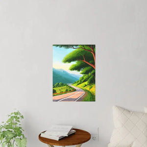 Road Lined Wall Decals - Durable Polyester Urban Art - Dipaliz - Home Decor