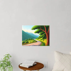 Road Lined Wall Decals - Durable Polyester Urban Art - Dipaliz - Home Decor