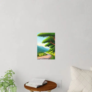 Road Lined Wall Decals - Durable Polyester Urban Art - Dipaliz - Home Decor