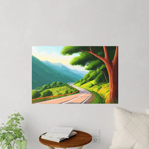 Road Lined Wall Decals - Durable Polyester Urban Art - Dipaliz - Home Decor