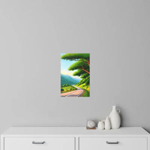 Road Lined Wall Decals - Durable Polyester Urban Art - Dipaliz - Home Decor