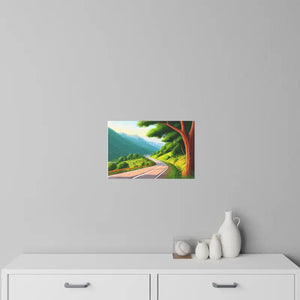 Road Lined Wall Decals - Durable Polyester Urban Art - Dipaliz - Home Decor