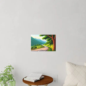 Road Lined Wall Decals - Durable Polyester Urban Art - Dipaliz - Home Decor