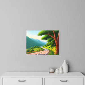 Road Lined Wall Decals - Durable Polyester Urban Art - Dipaliz - Home Decor