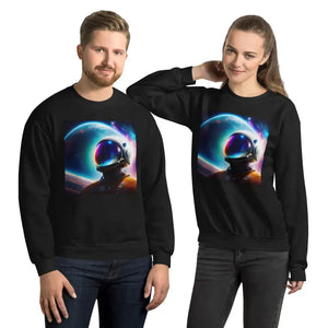 Unisex Sweatshirt Air Jet Spun Yarn Cloud Comfort Dipaliz - Black / s - Sweatshirts