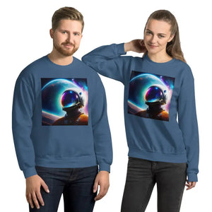 Unisex Sweatshirt Air Jet Spun Yarn Cloud Comfort Dipaliz - Indigo Blue / s - Sweatshirts