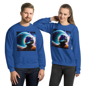 Unisex Sweatshirt Air Jet Spun Yarn Cloud Comfort Dipaliz - Royal / s - Sweatshirts