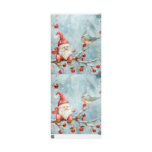 Festive Red Robin Wrapping Paper Roll Winter Wonderland - Dipaliz - 30’’ x 72’’ / Glossy