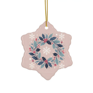 Holly Leaves Ceramic Ornaments – Christmas Decor - Dipaliz - Holiday