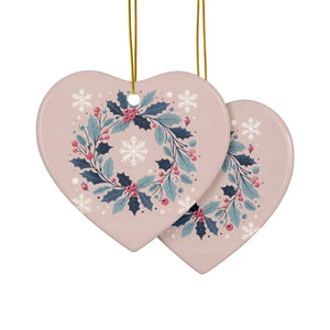 Holly Leaves Ceramic Ornaments – Christmas Decor - Dipaliz - Holiday