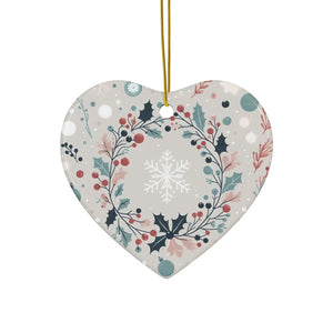 Holly Leaves Ceramic Ornaments – Holiday Decor - Dipaliz