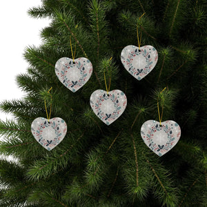 Holly Leaves Ceramic Ornaments – Holiday Decor - Dipaliz