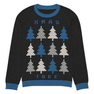 Cozy Knitted Crew Neck Sweater - Xmas Tree Holiday - Dipaliz - Sweaters - Xxs