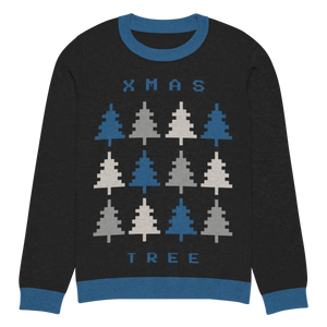 Cozy Knitted Crew Neck Sweater - Xmas Tree Holiday - Dipaliz - Sweaters - Xxs