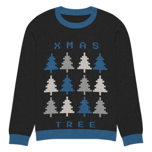 Cozy Knitted Crew Neck Sweater - Xmas Tree Holiday - Dipaliz - Sweaters - Xxs