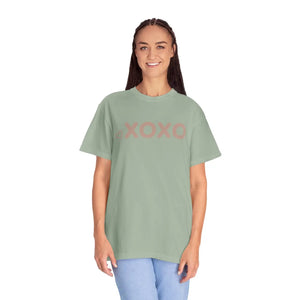 Relaxed Xoxo Floral Tee Pink Valentine Day - Dipaliz - T-shirts
