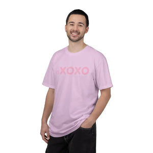 T-shirt - Xoxo Floral Tee - Pink Valentine Graphic Shirt - Dipaliz