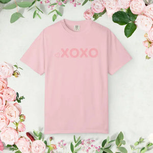T-shirt - Xoxo Floral Tee - Pink Valentine Graphic Shirt - Dipaliz Blossom / Xl