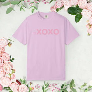 T-shirt - Xoxo Floral Tee - Pink Valentine Graphic Shirt - Dipaliz Orchid / s