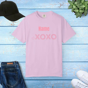 T-shirt - Xoxo Tee - Name Valentine Shirt - Dipaliz Orchid / s