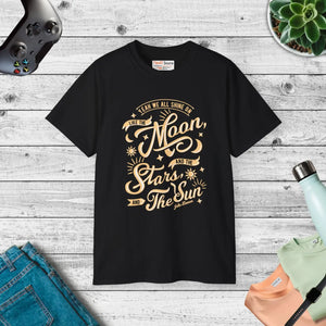 Shining Sun Moon Ultra Cotton Tee - Bold Graphic Style - Dipaliz - T-shirts
