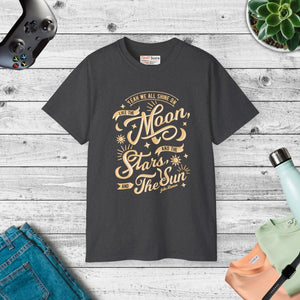 Shining Sun Moon Ultra Cotton Tee - Bold Graphic Style - Dipaliz - T-shirts
