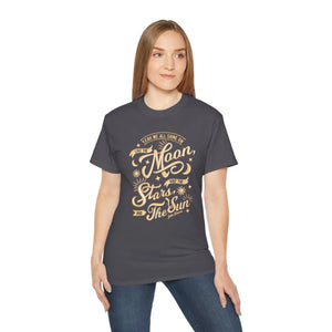 Shining Sun Moon Ultra Cotton Tee - Bold Graphic Style - Dipaliz - T-shirts