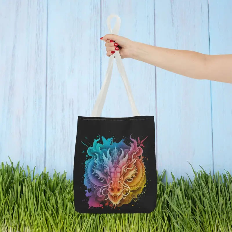 Year of the Dragon Aop Tote Bag: Style Meets Practicality - 13’’ × / White Bags