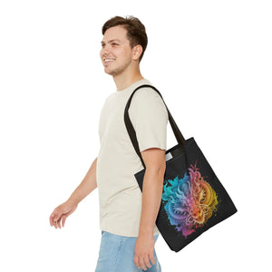 Dragon Aop Tote Bag - Durable Polyester Travel - Dipaliz - Bags
