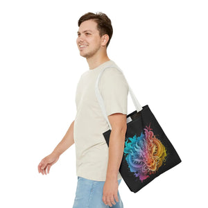 Dragon Aop Tote Bag - Durable Polyester Travel - Dipaliz - Bags