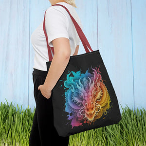 Dragon Aop Tote Bag - Durable Polyester Travel - Dipaliz - Bags