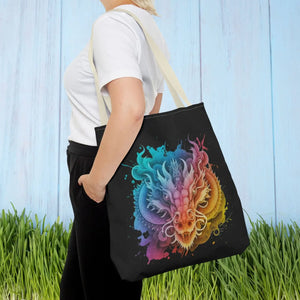 Dragon Aop Tote Bag - Durable Polyester Travel - Dipaliz - Bags
