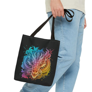 Dragon Aop Tote Bag - Durable Polyester Travel - Dipaliz - Bags