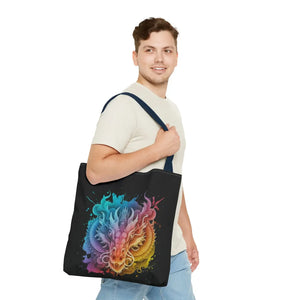 Dragon Aop Tote Bag - Durable Polyester Travel - Dipaliz - Bags