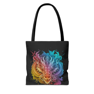Dragon Aop Tote Bag - Durable Polyester Travel - Dipaliz - Bags