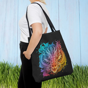 Dragon Aop Tote Bag - Durable Polyester Travel - Dipaliz - Bags